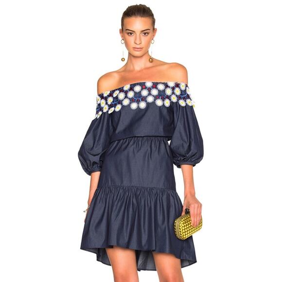 Peter Pilotto Dresses & Skirts - Peter Pilotto Pallas Off the Shoulder Tiered Dress, Size US 6/ UK 10